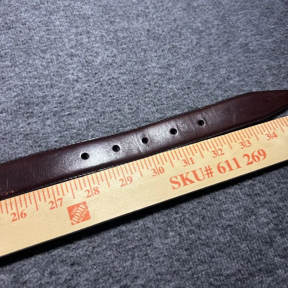 Fossil Leather‎ Belt Men’s Medium Mahogany Brown Medium Classic